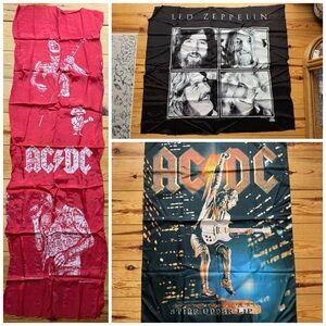 Classic Rock Tapestry Bundle - AC/DC & Led Zeppelin (Set of 3)